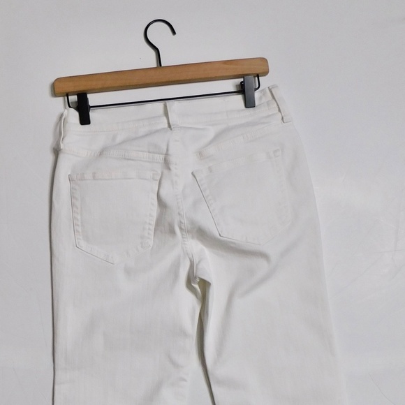 NWT!! J. CREW Petite High-Rise Kickout Jeans Solid White Size 26P 26 Petite - Picture 9 of 16